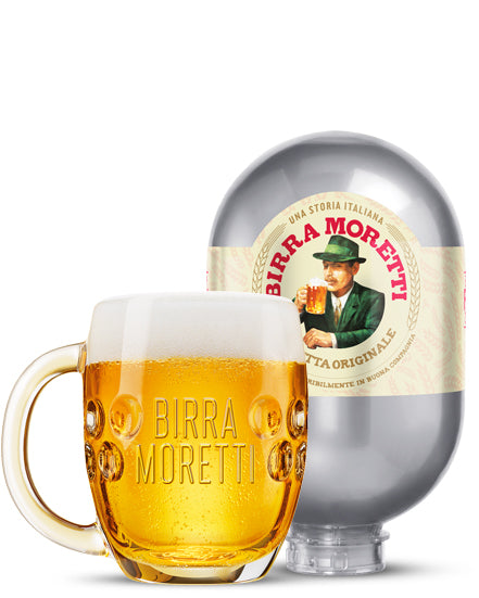 Birra Moretti L'Autentica - 8L BLADE Keg  (B/B 02/10/2424)