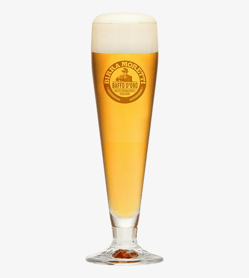 Birra Morretti Baffo D'oro Pint Glass (0.4L)